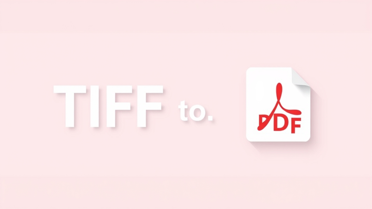 Convert TIFF to PDF Online Free: The Ultimate Professional Guide