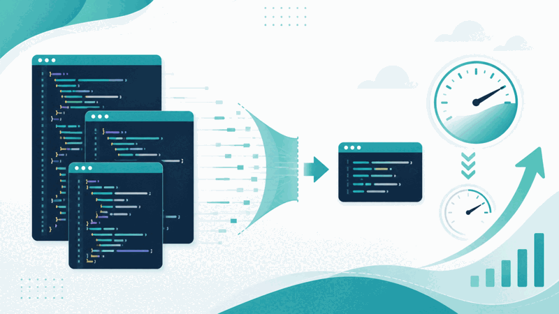 JavaScript minifier compressing JS into a smaller file