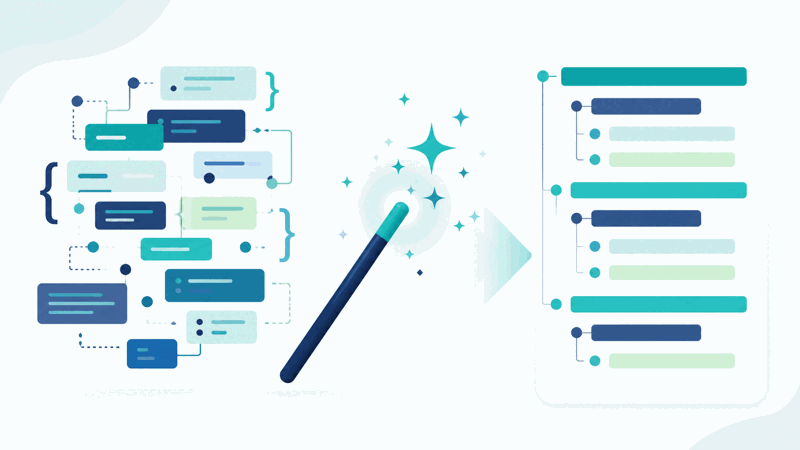 JSON beautifier formatting messy JSON into a readable layout