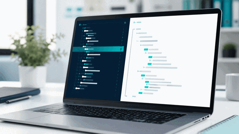 Developer editing and validating JSON in an editor