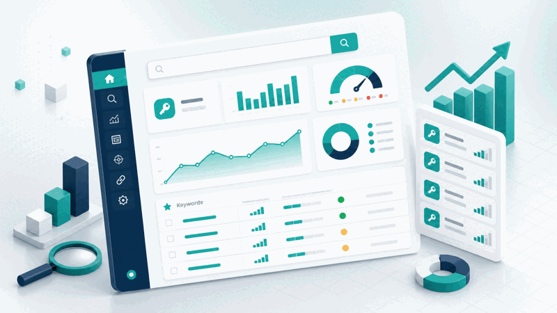 Keyword ideas including long-tail keywords for a topic