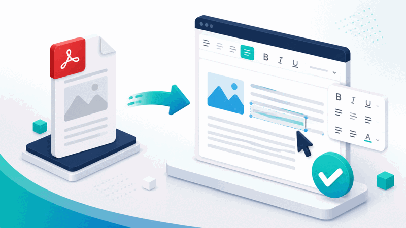 PDF content converted into an editable Word document