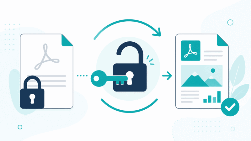 Unlock PDF tool removing protection from an owned document