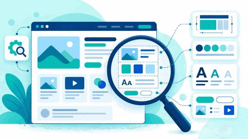 WordPress theme detector finding a site's apparent theme
