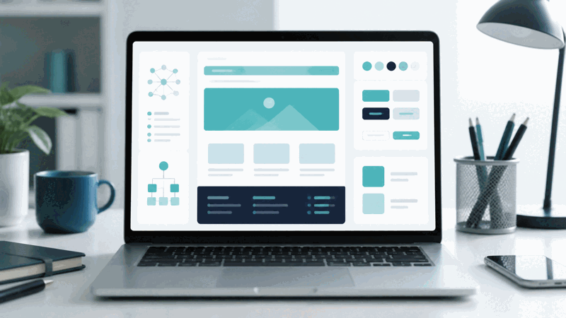 Person researching a WordPress site's theme and plugins