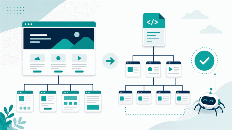 XML sitemap generator creating a sitemap.xml of a site's pages