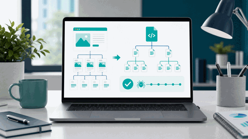 Person generating a sitemap to support their SEO